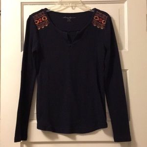 Dark Navy Blue Eddie Bauer long sleeve shirt
